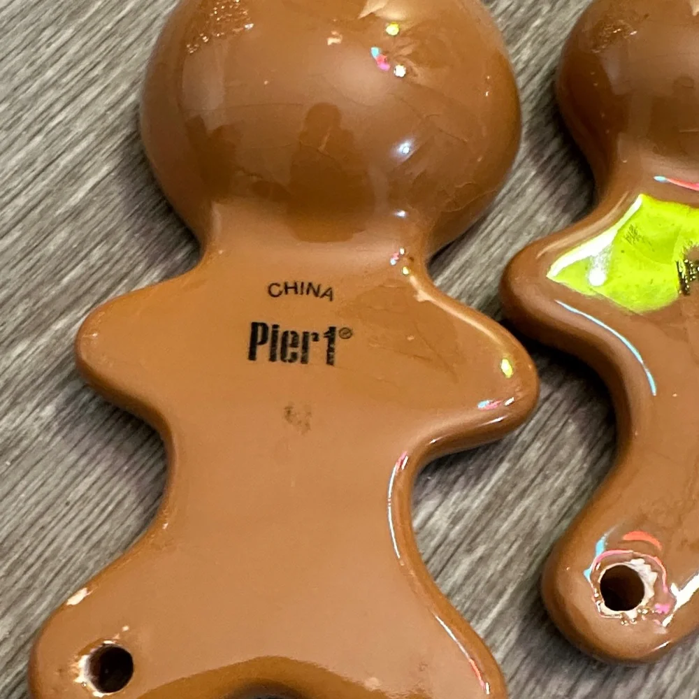 Pier 1 Holiday Penguin and Gingerbread Spoon Set
